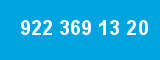 922 369 13 20 922 369 13 20